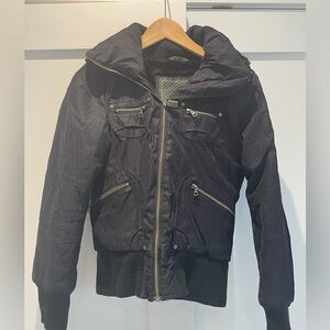 TNA fur lined bomber jacket